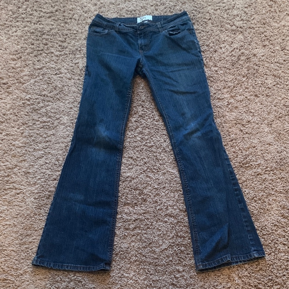 SO Dark Blue Flare Jeans